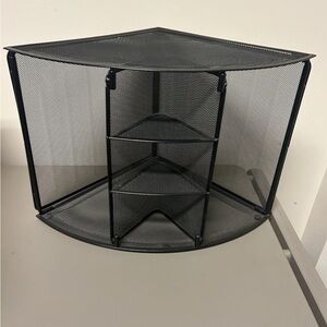 3-Tier Black Mesh Corner Organizer - Brand Unspecified